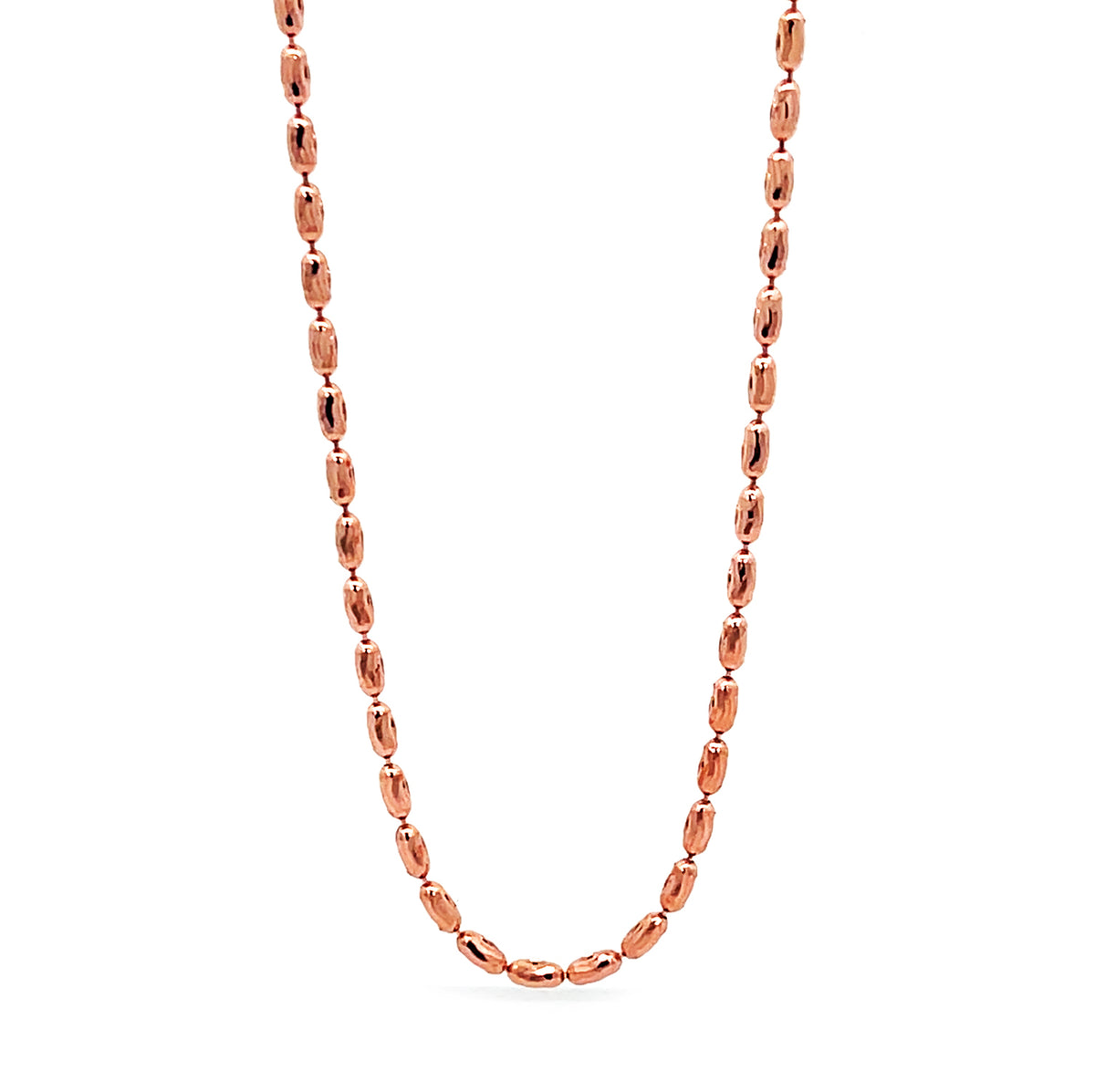Video Thumbnail: Ovalina Fancy Chain Cast in Rose Gold Medium Lobster Clasp - Howard 14k Rose Gold Ovalina Chain Necklace