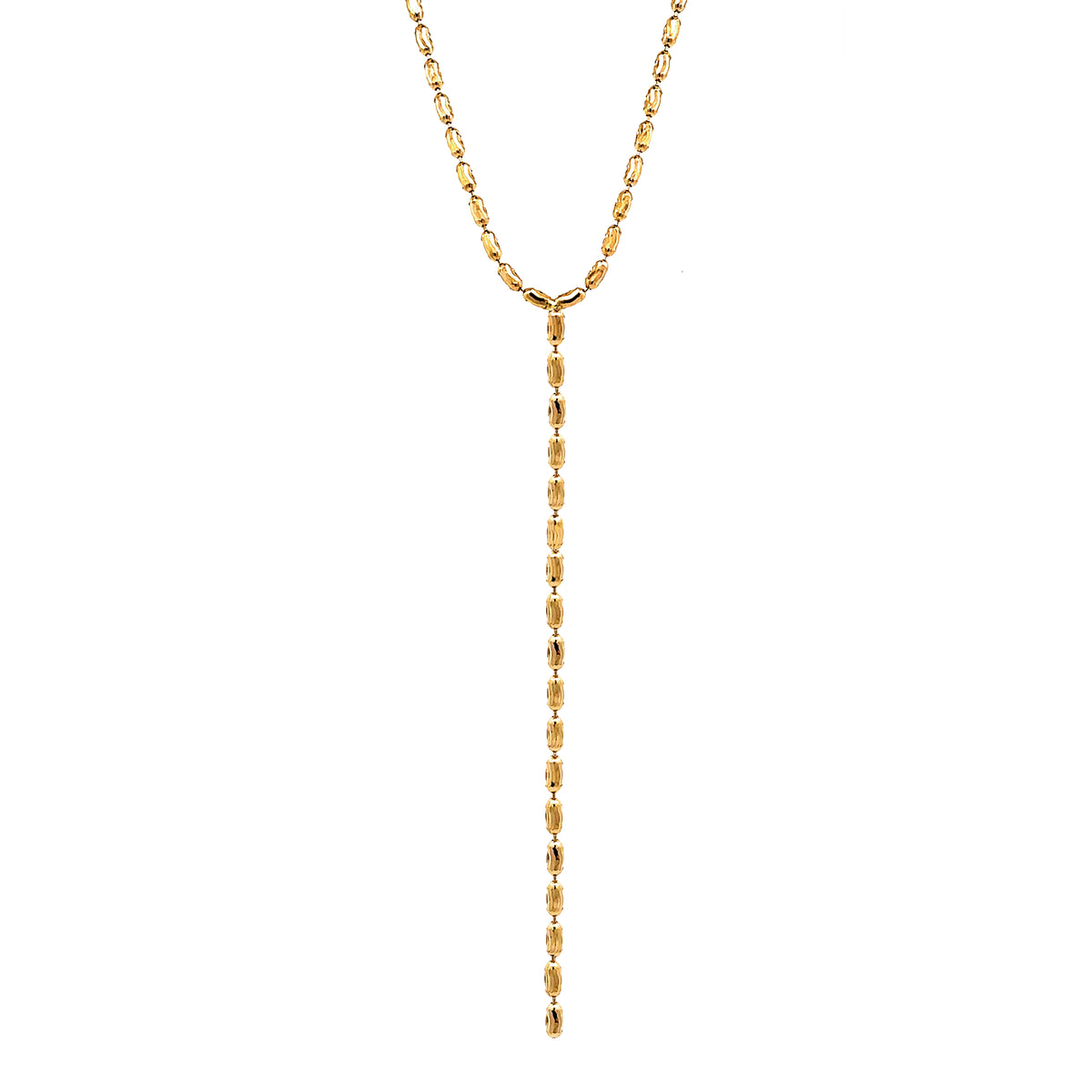 Video Thumbnail: Ovalina Fancy Chain Cast in Yellow Gold - Howard 14k Yellow Gold 18" Ovalina Lariat