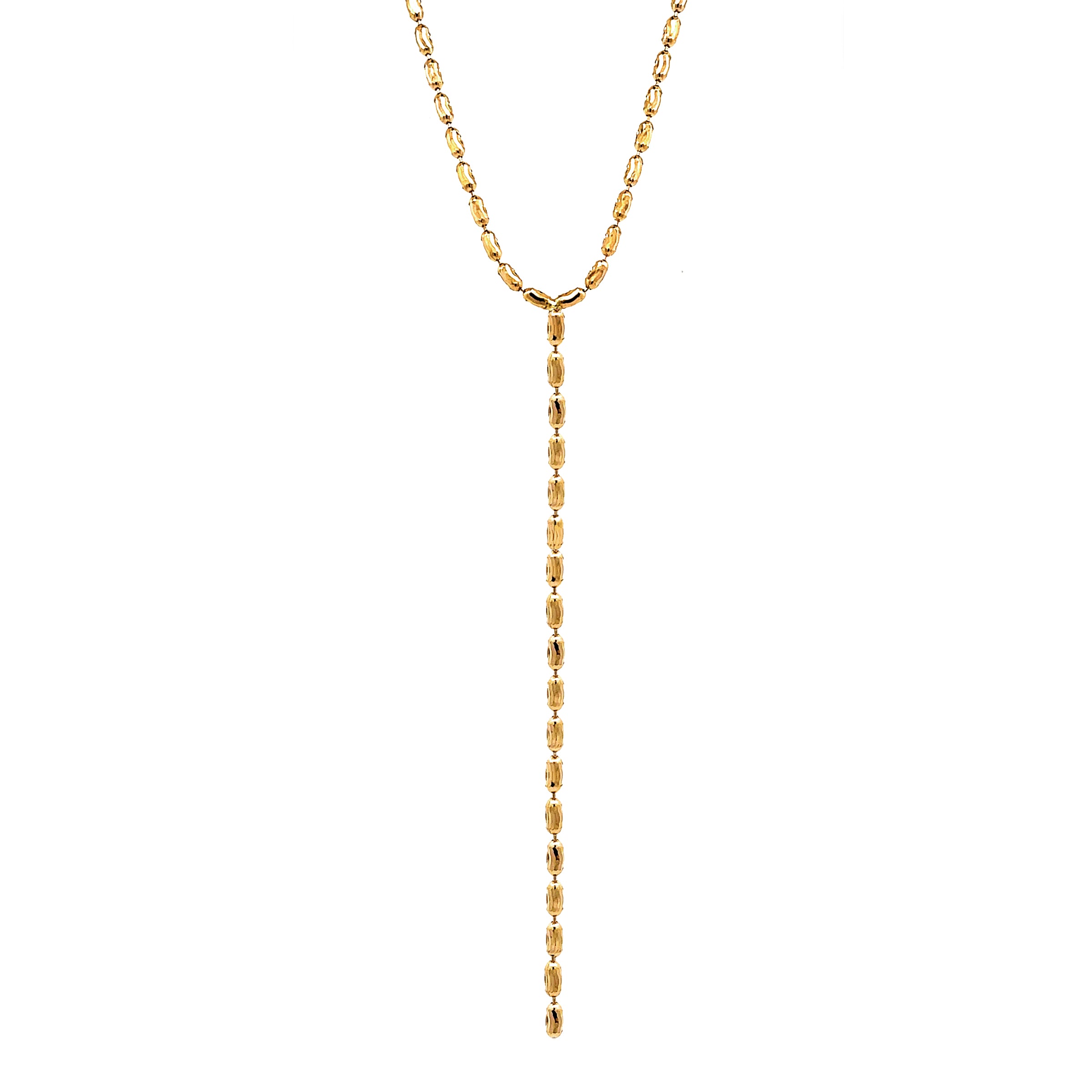 Howard 14K Yellow Gold 18" Ovalina Lariat