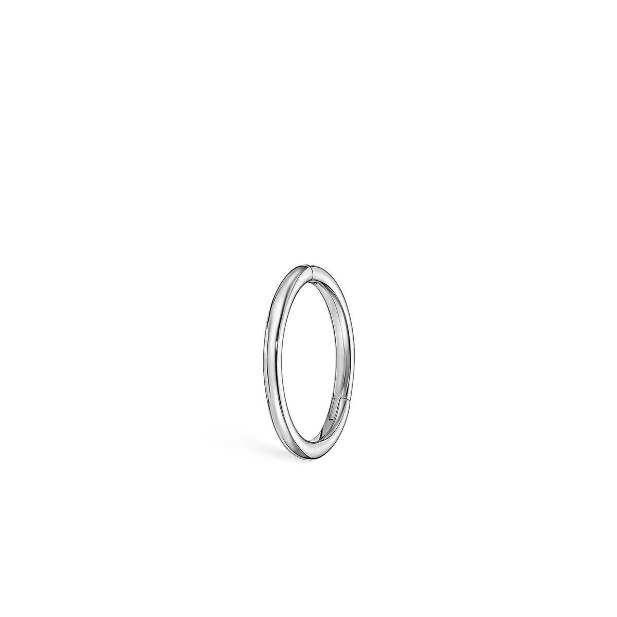 Maria Tash 14K White Gold Plain Hoop Earring 8mm