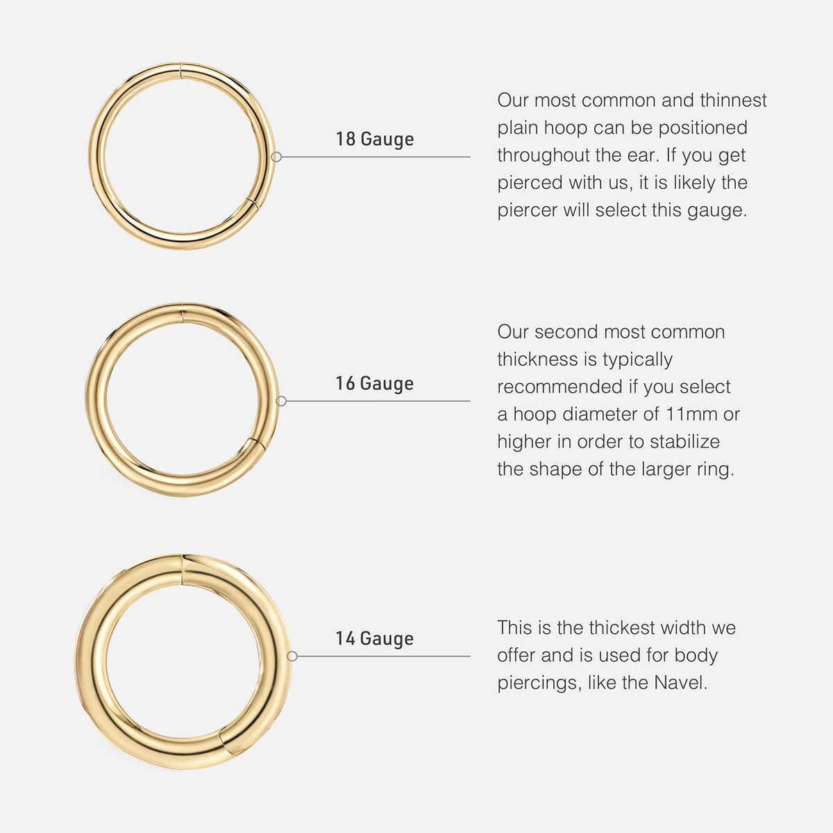 Video Thumbnail: Plain Gold Hoop Earring - Maria Tash 14k White Gold Plain Hoop Earring 8mm