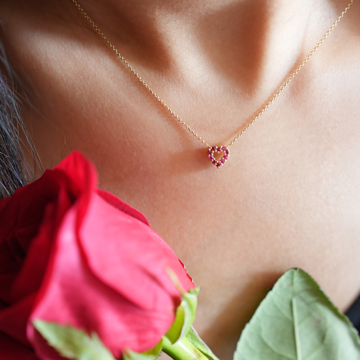 Roberto Coin 18k Yellow Gold 18" Tiny Treasures Reversible Heart Pendant Necklace