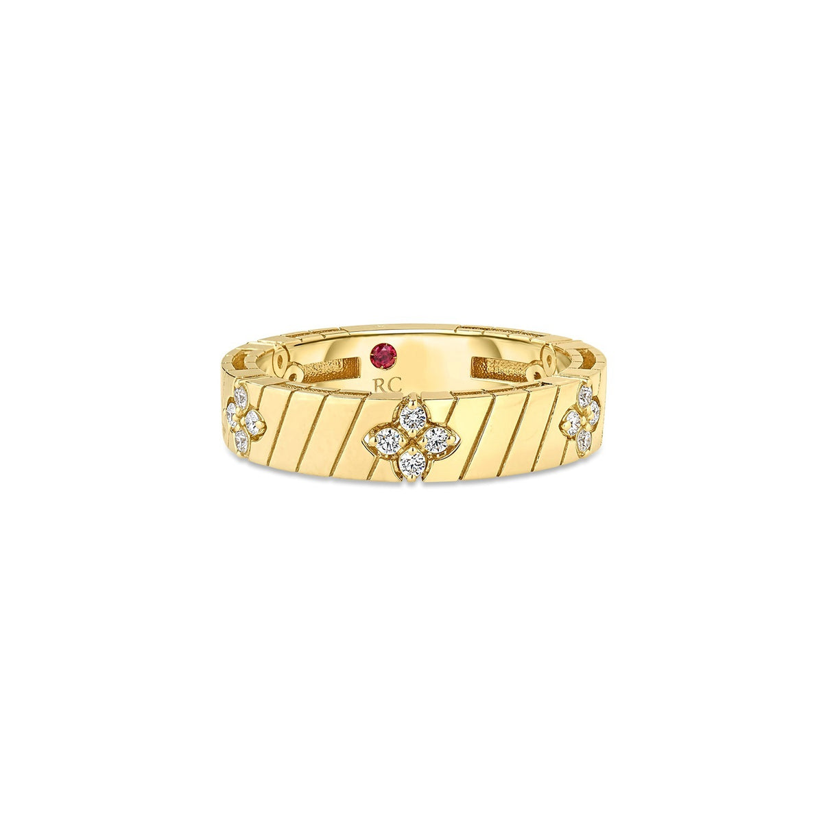 Roberto Coin 18K Yellow Gold Verona Diamond Accent Ring 0.15ctw