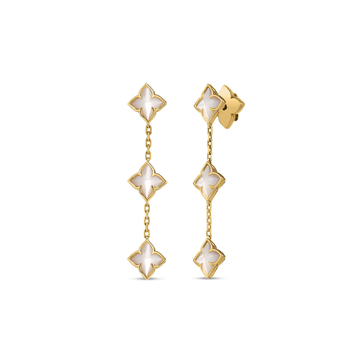 Roberto Coin 18K Yellow Gold Venetian Princess Carnival Flower Dangle Earrings