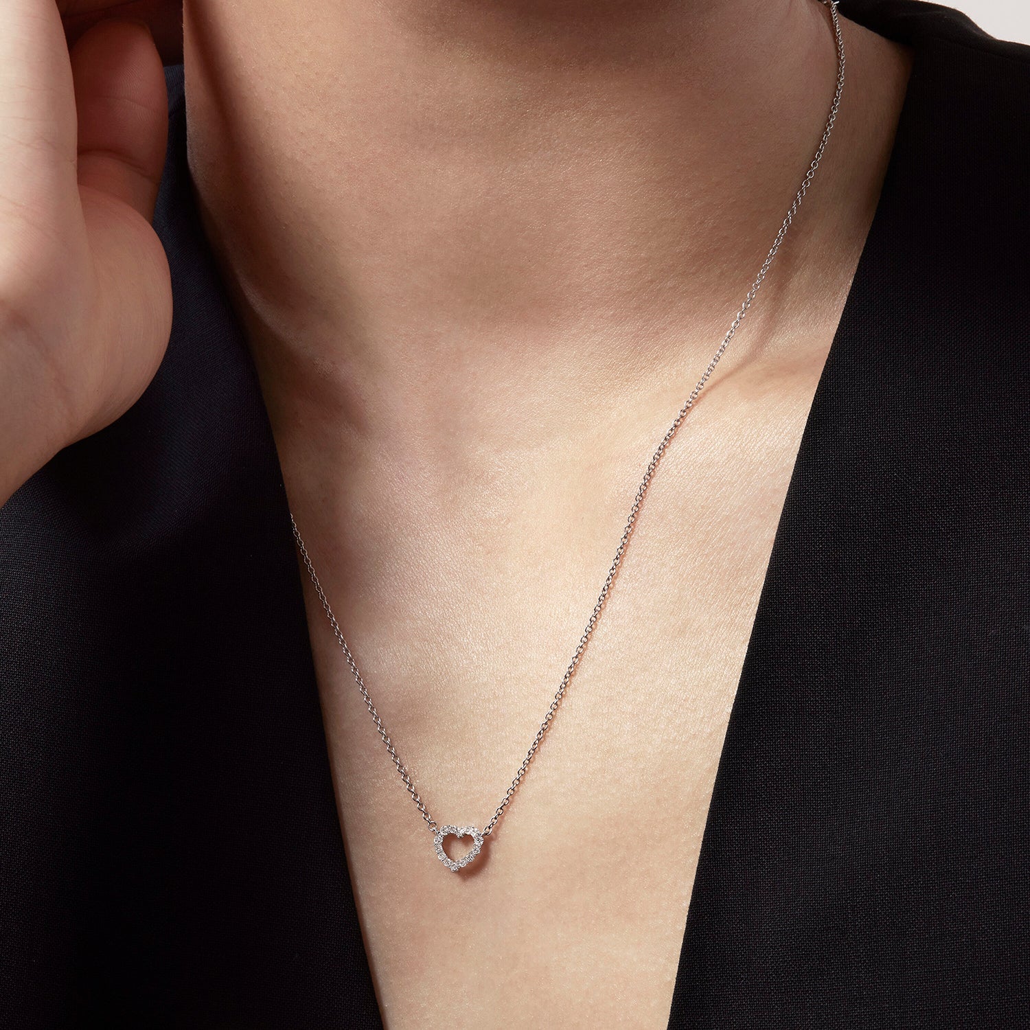 18K Rose Gold Signature Small Heart Pendant