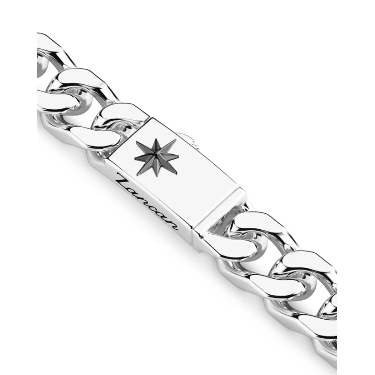 Silver Curb Chain Necklace