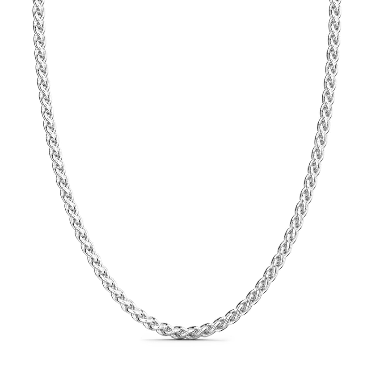 Zancan Silver Interwoven Link Necklace