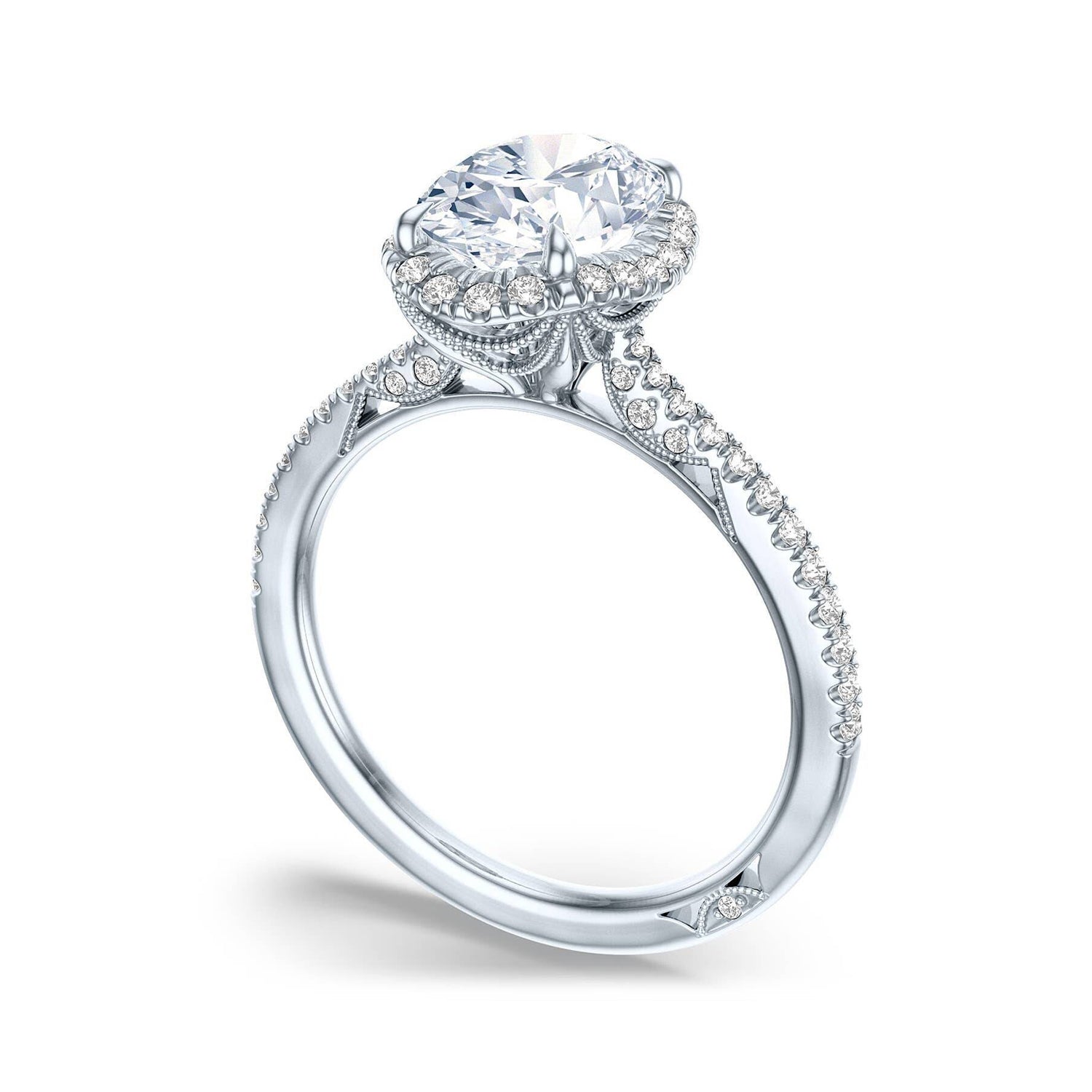 Tacori 18k White Gold Simply Engagement Ring 0.27ctw