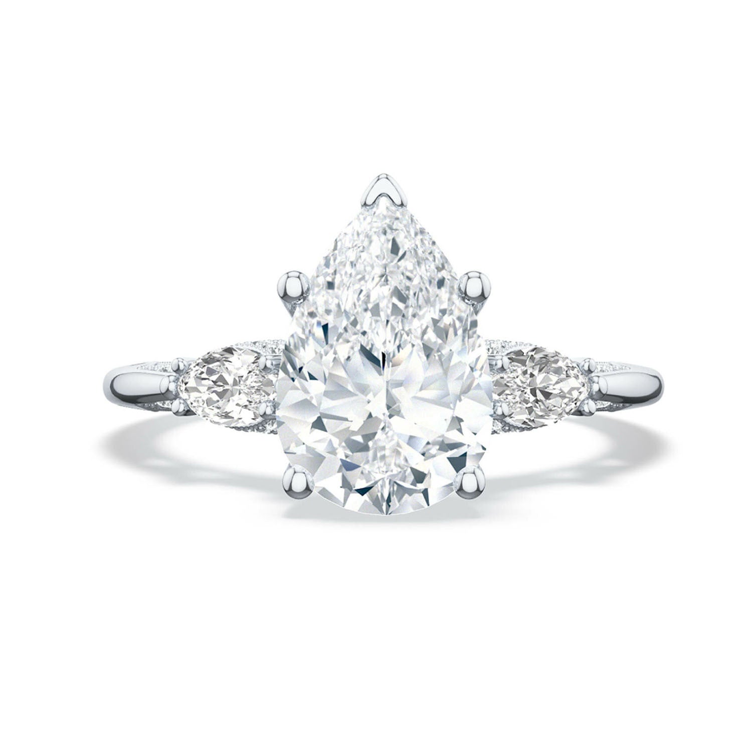 Tacori 18K White Gold Diamond Engagement Ring 0.41ctw