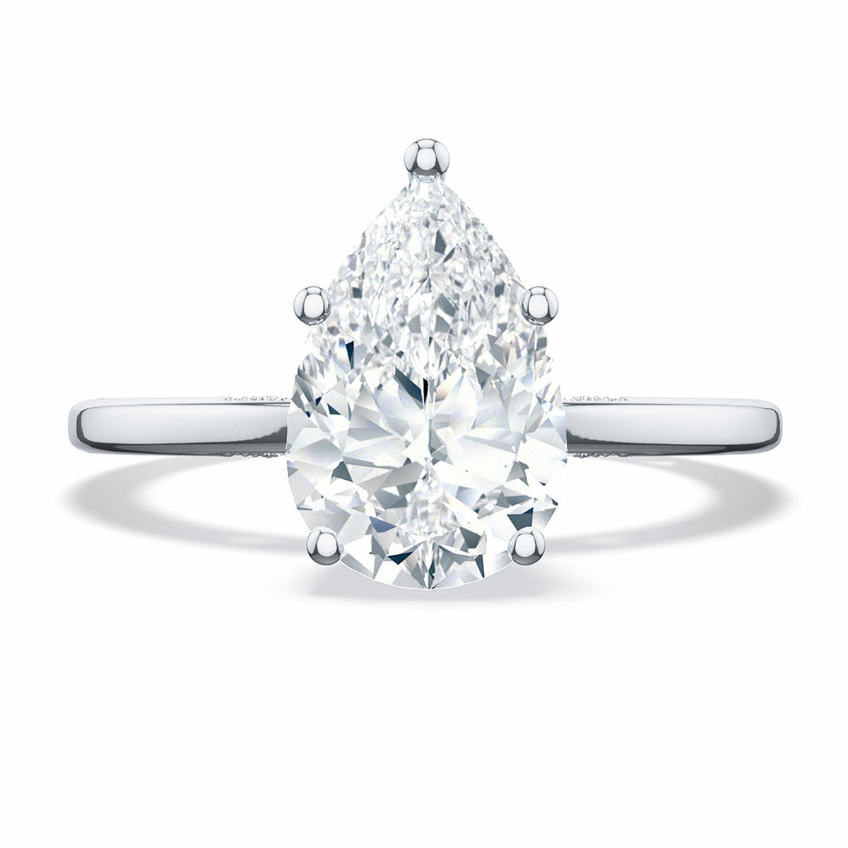 Tacori 18k White Gold Simply Tacori Engagement Ring 0.03ctw