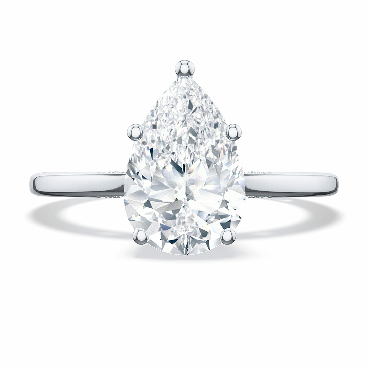 Tacori 18k White Gold Simply Tacori Engagement Ring 0.03ctw