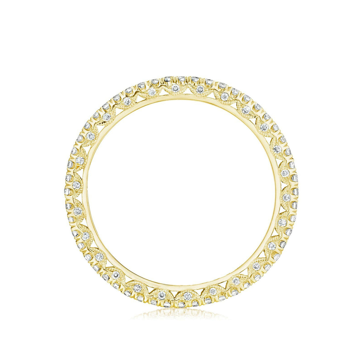 Tacori 18k Yellow Gold Petite Crescent Band  0.37ctw