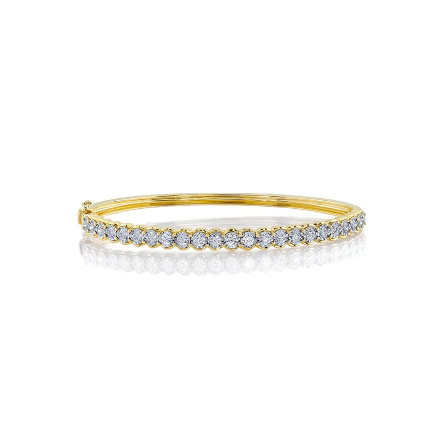 Gold Diamond Bangle