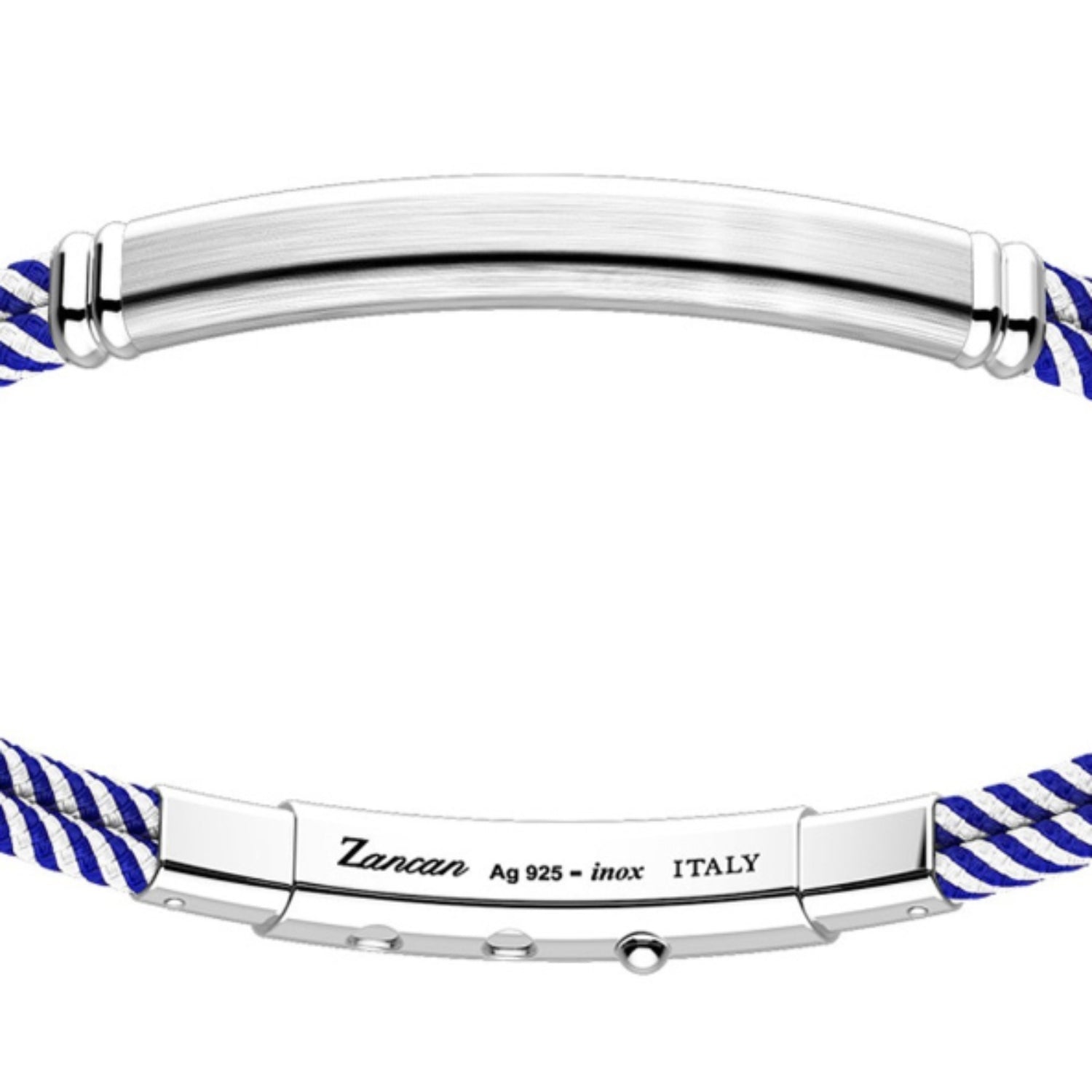 Zancan Kevlar & Silver Tag Bracelet