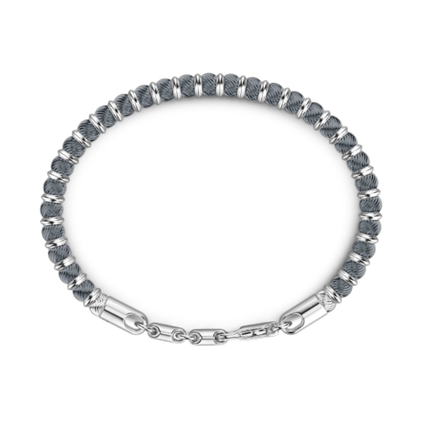 Zancan Soft Silver Bead Bracelet