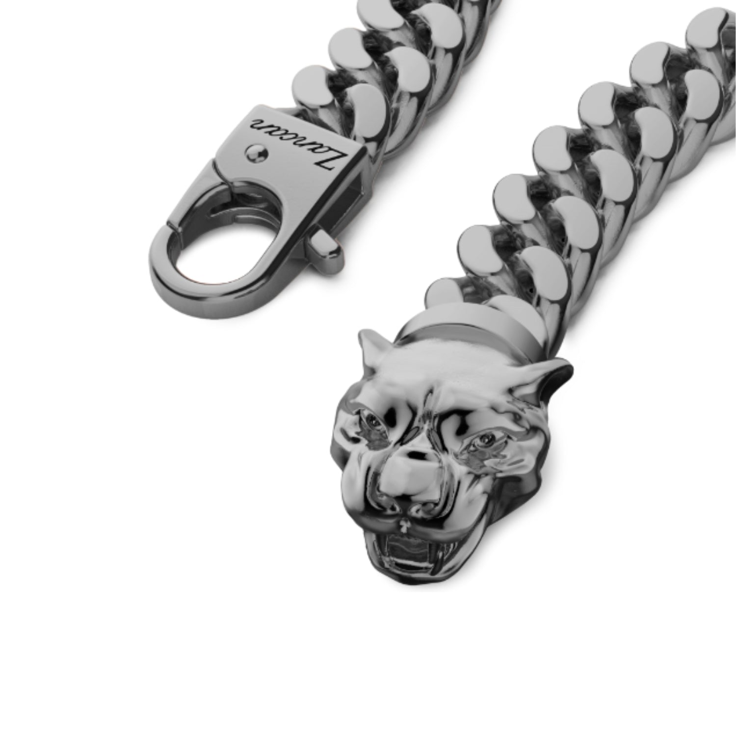 Zancan Panther Head Curb Chain Bracelet