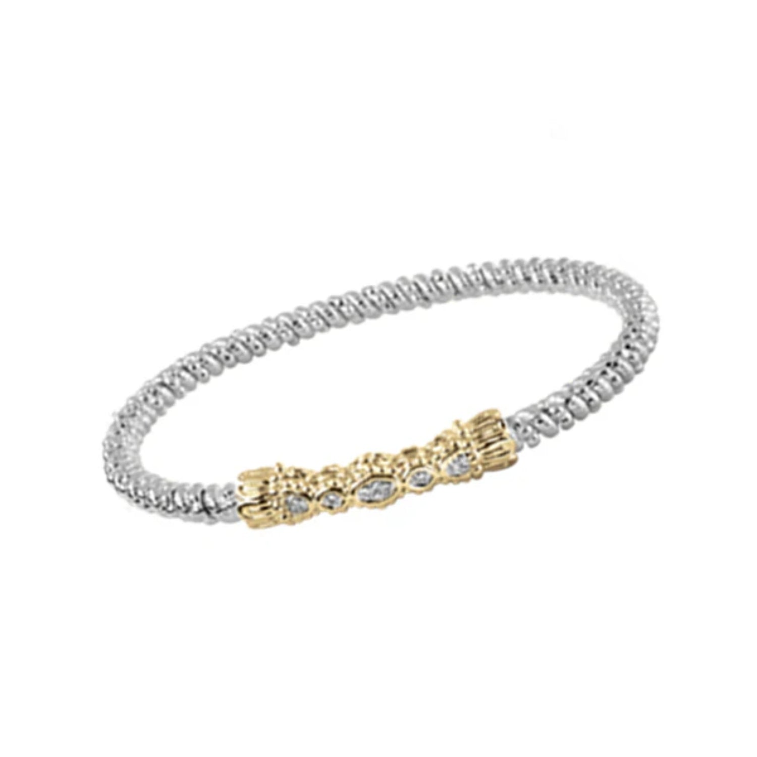 Vahan Gold & Sterling Silver Cuff Bracelet