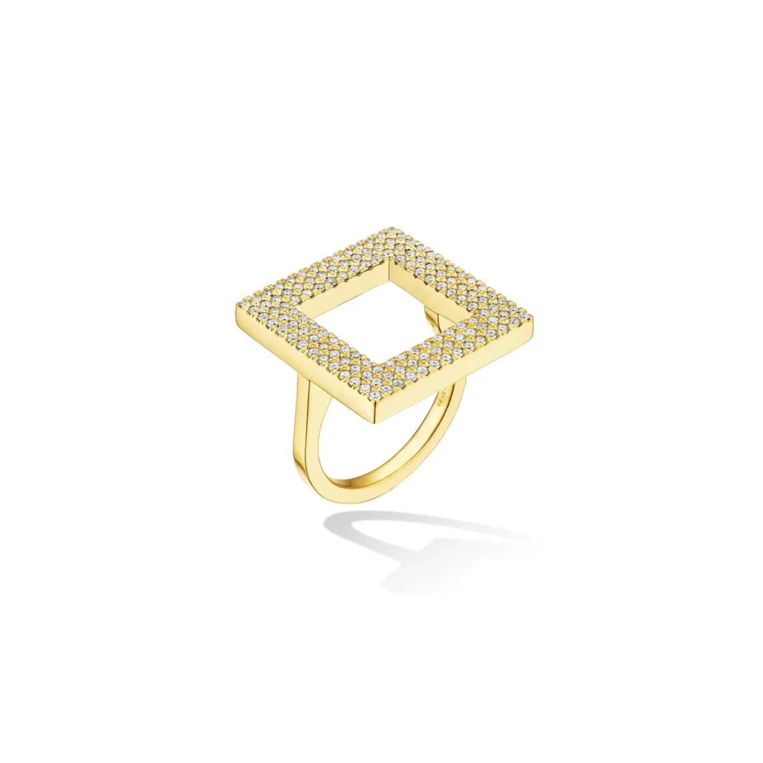 Cadar Foundation Statement Ring with Pave Diamonds