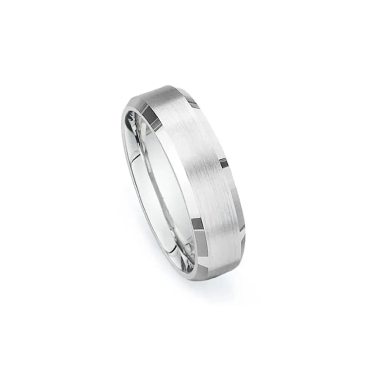 Men's Custom Bevelled Wedding Band