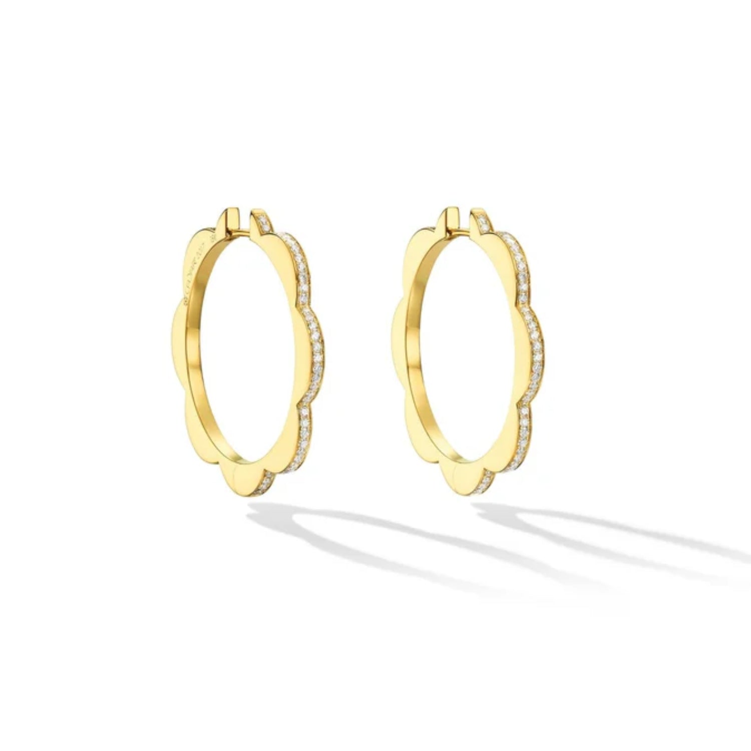 Cadar Design Large Triplet Diamond Hoop Earrings