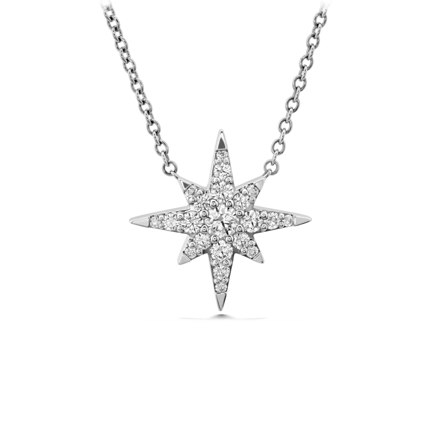 Hearts On Fire Charmed Starburst Diamond Necklace