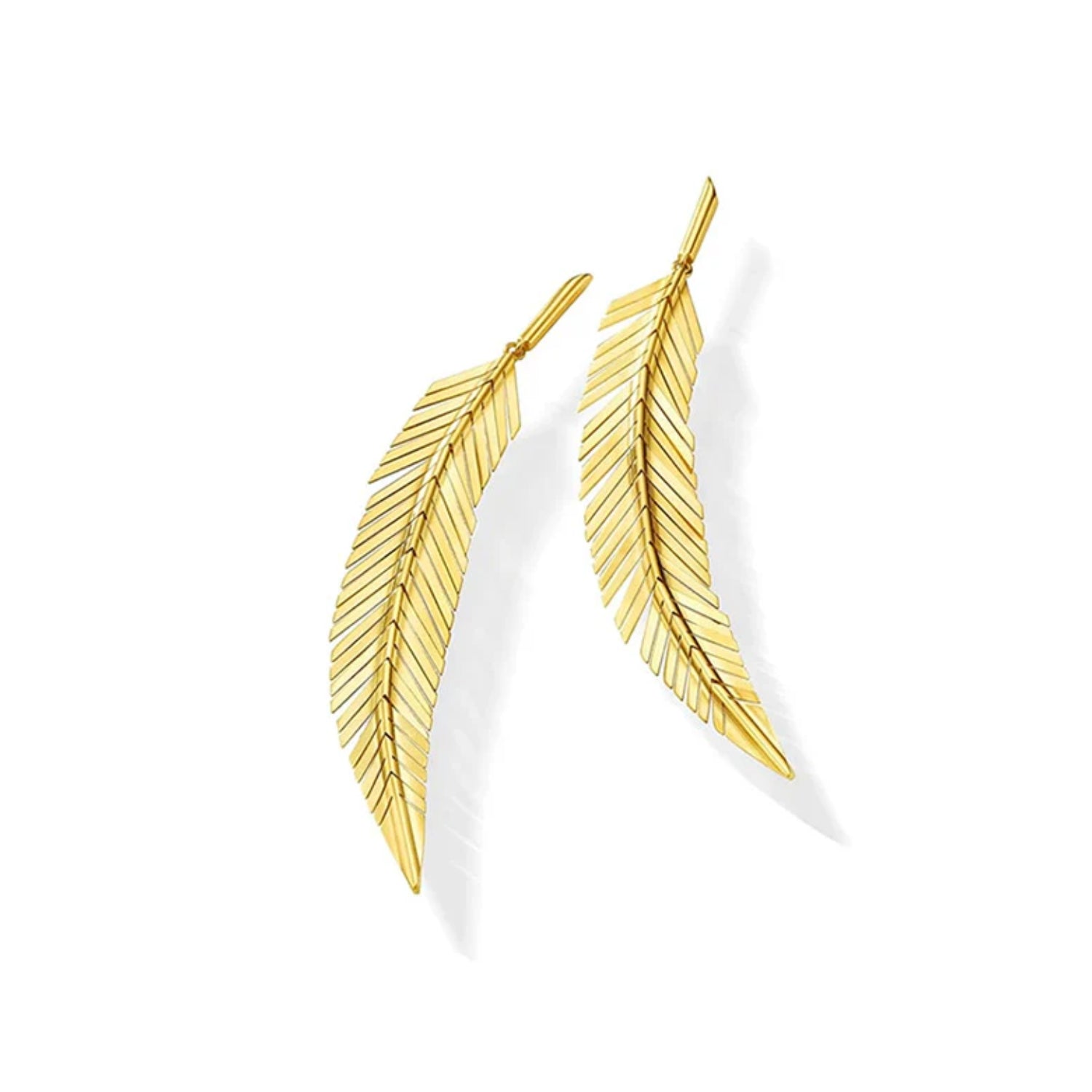 Cadar Design Medium Feather Drop Earrings