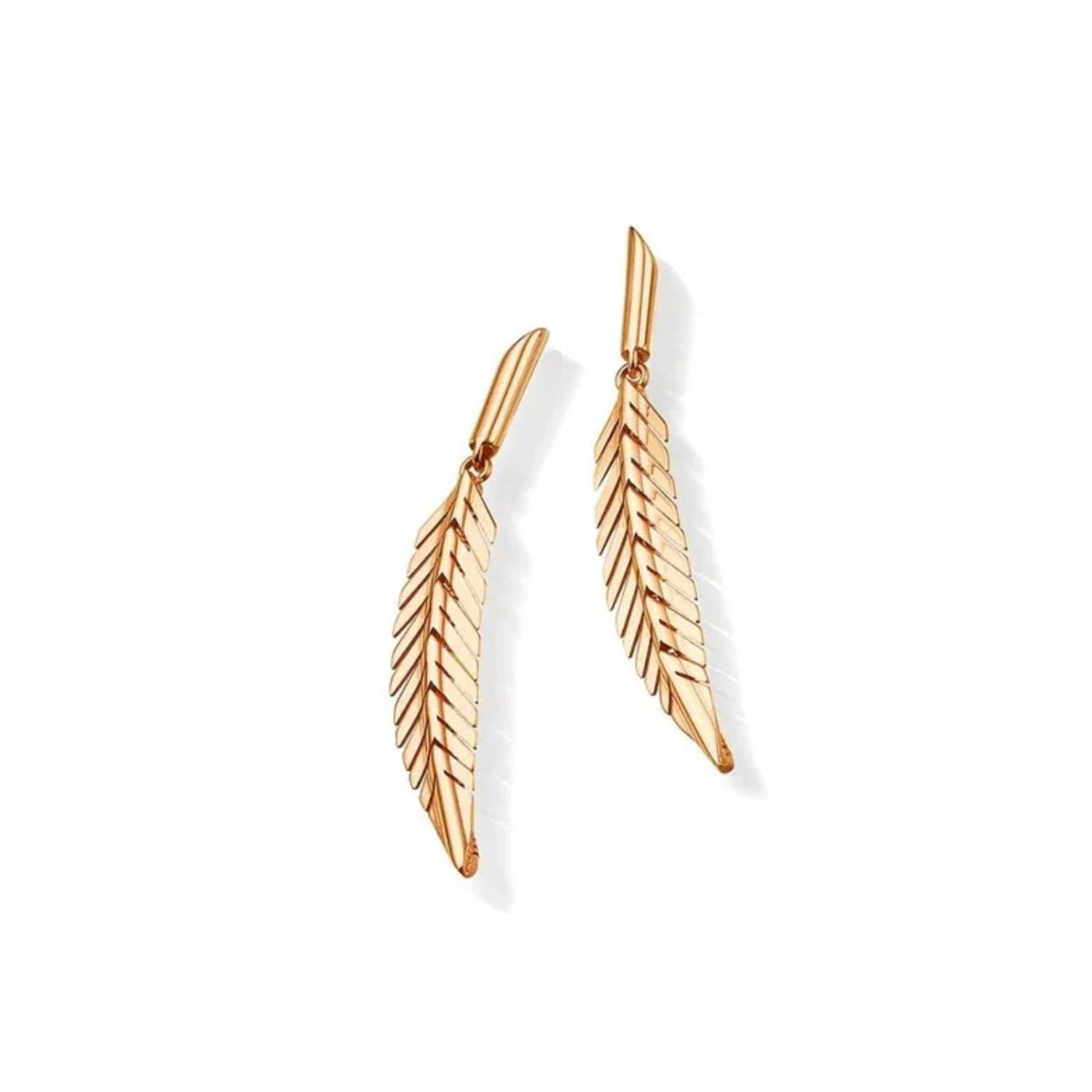 Cadar Design Small Feather Drop Earrings