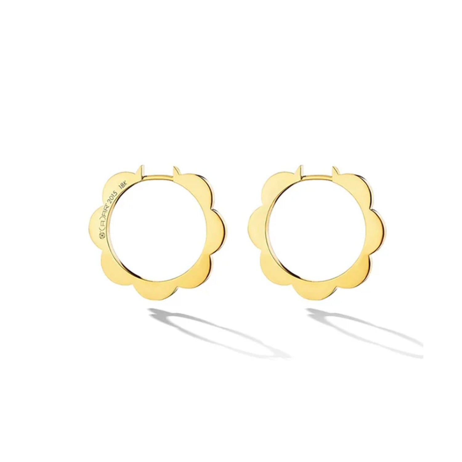 Cadar Design Medium Triplet Polished Hoop Earrings