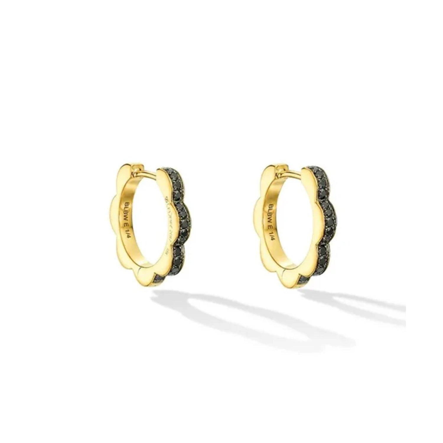 Cadar Design Small Triplet Diamond Hoop Earrings