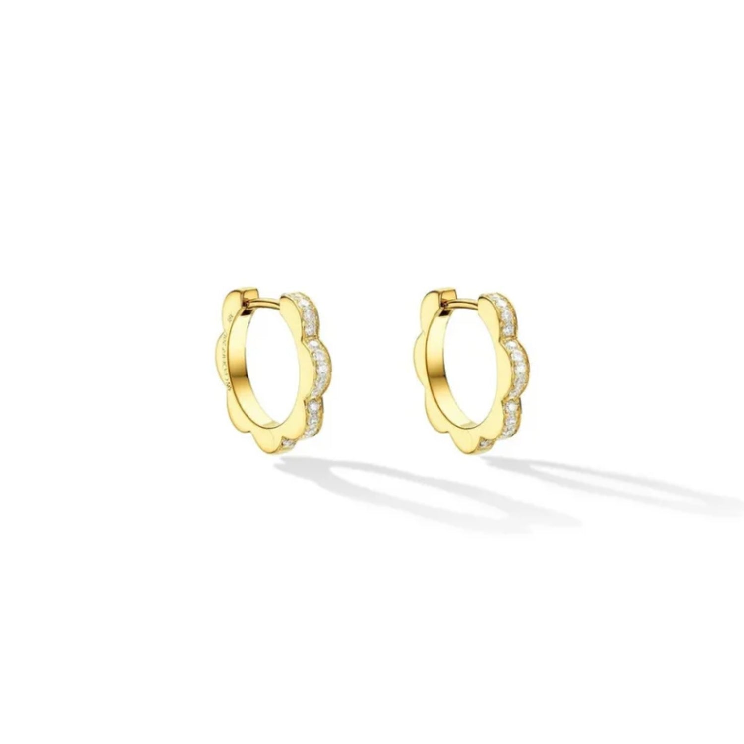 Cadar Design Small Triplet Diamond Hoop Earrings