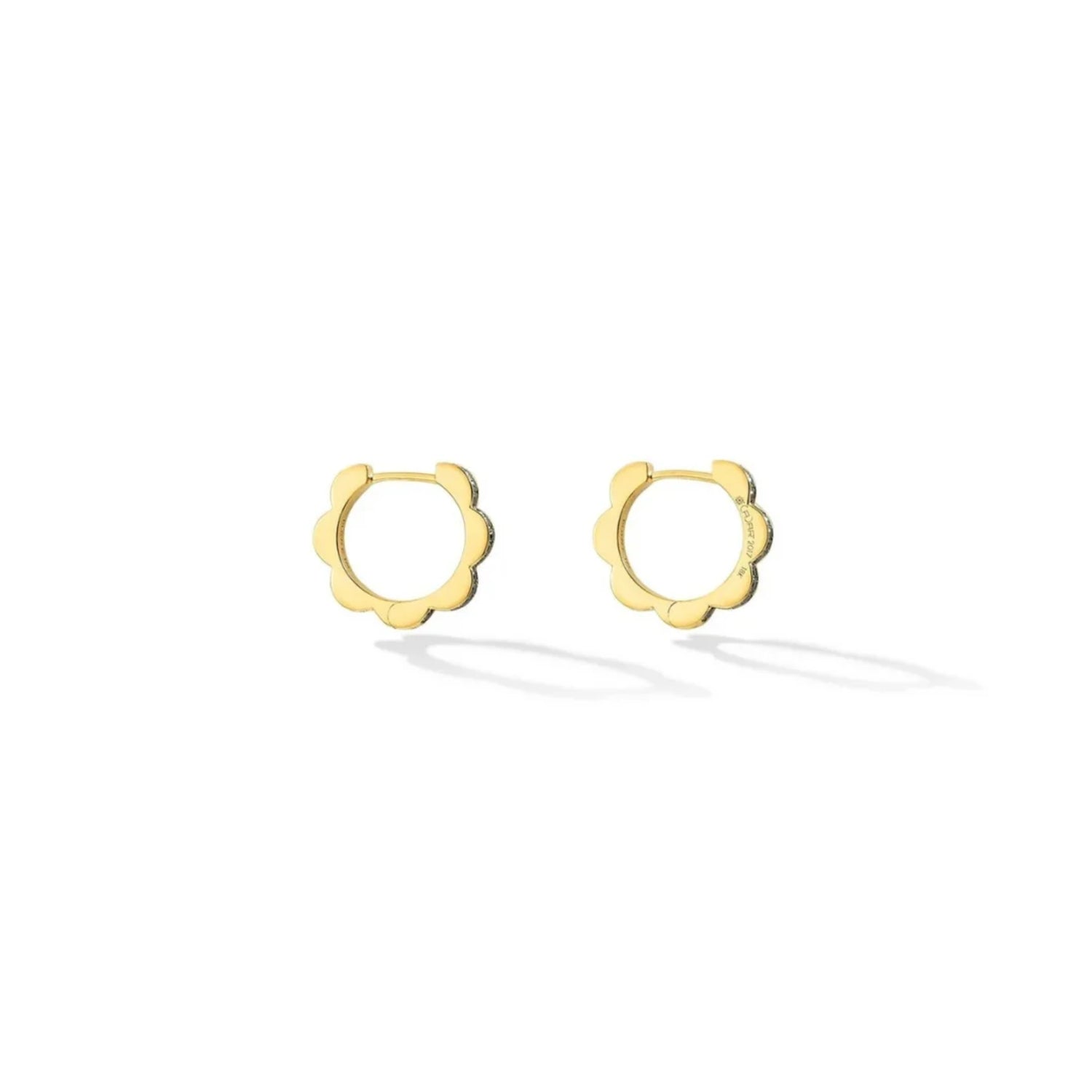 Cadar Design Small Triplet Diamond Hoop Earrings