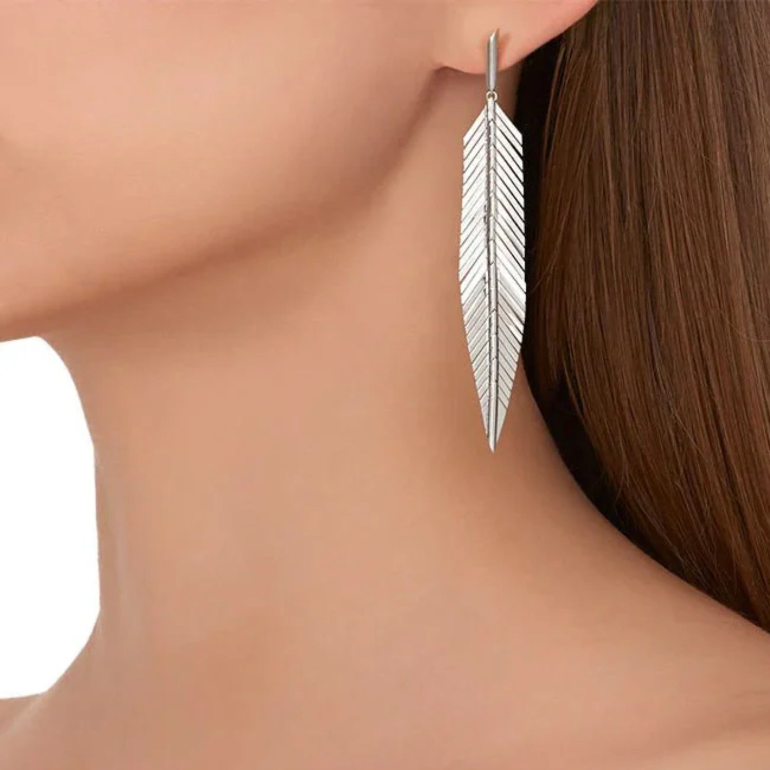 Cadar Design Medium Feather Drop Earrings