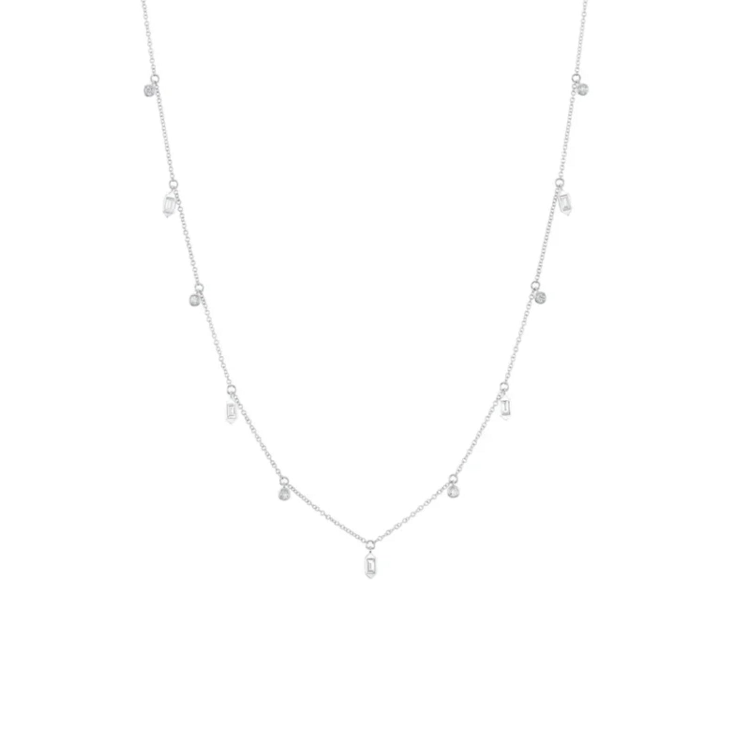 Diamond Station Necklace