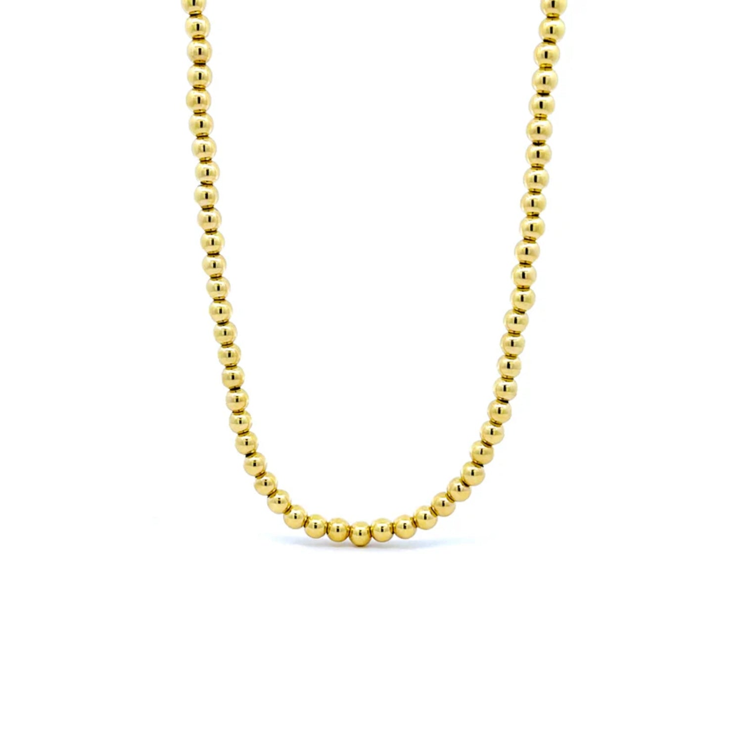 Yellow Gold Ball Necklace