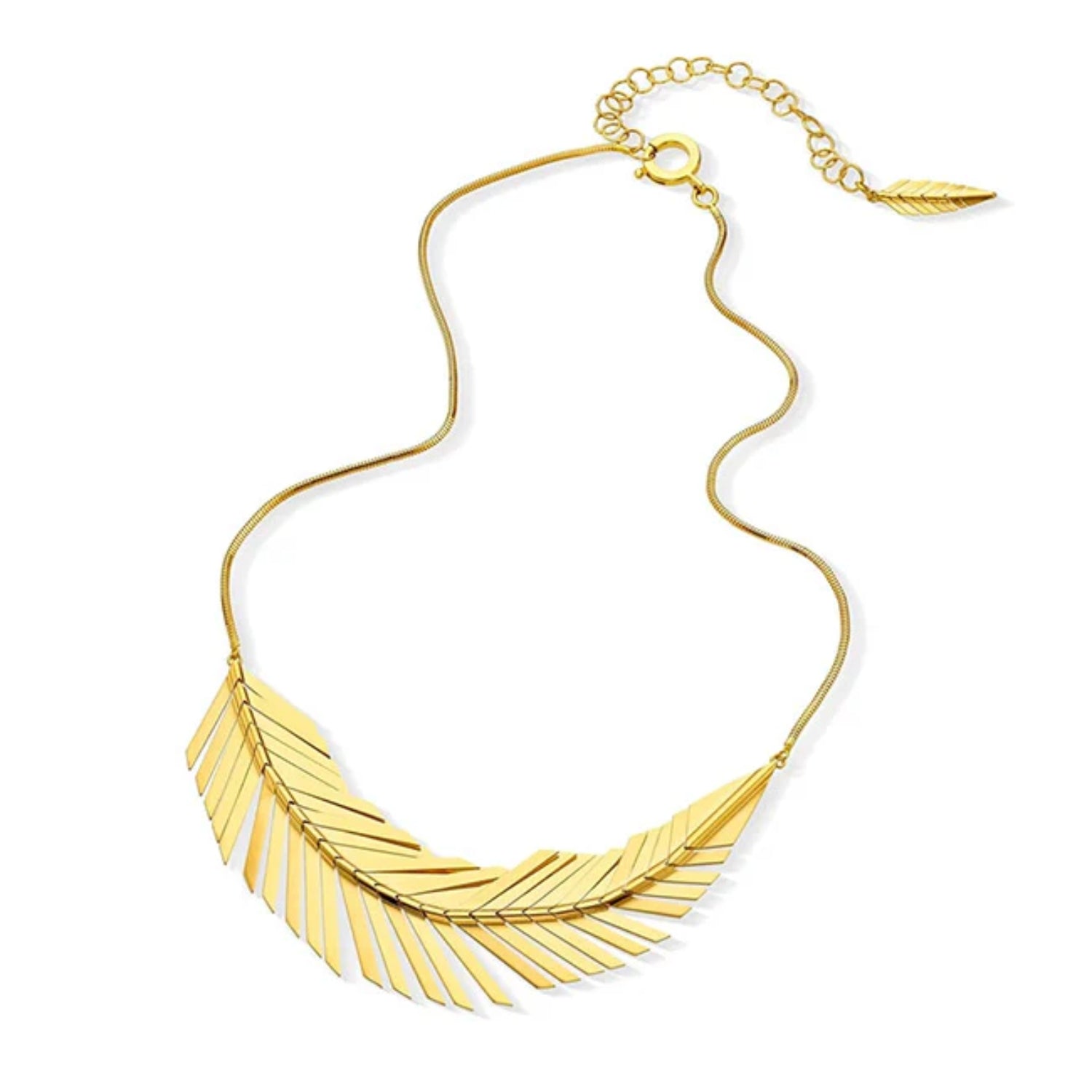 Cadar Design Large Feather Necklace