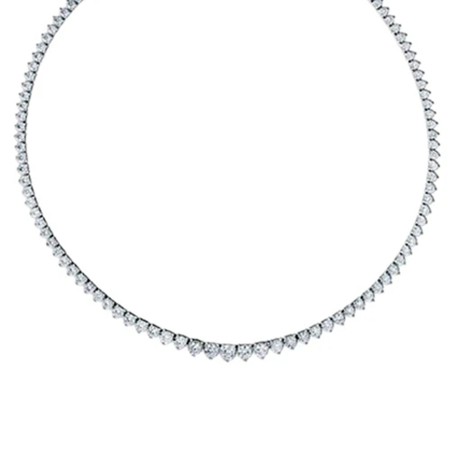 White Gold Rivera Diamond Necklace (5.50 CTW)