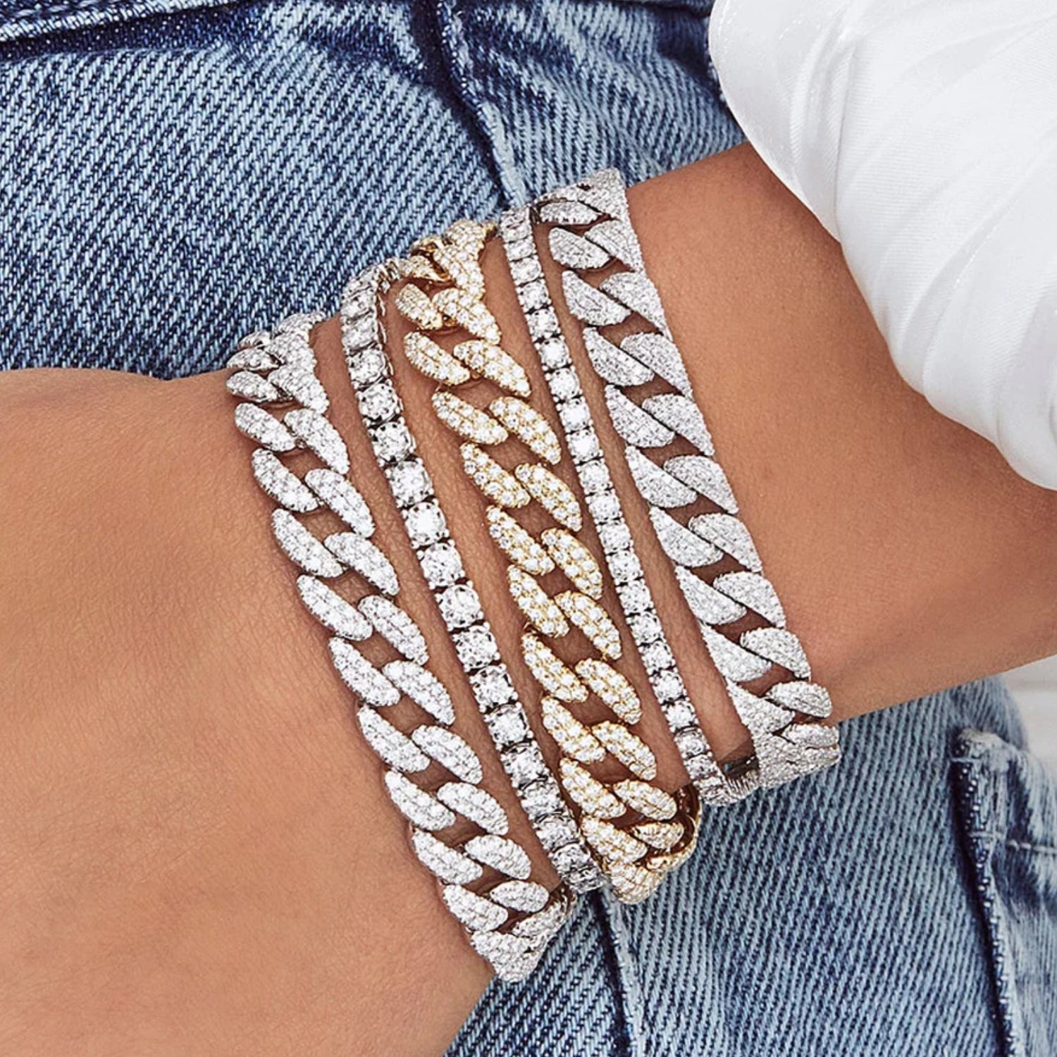 Diamond Curb Link Bracelet