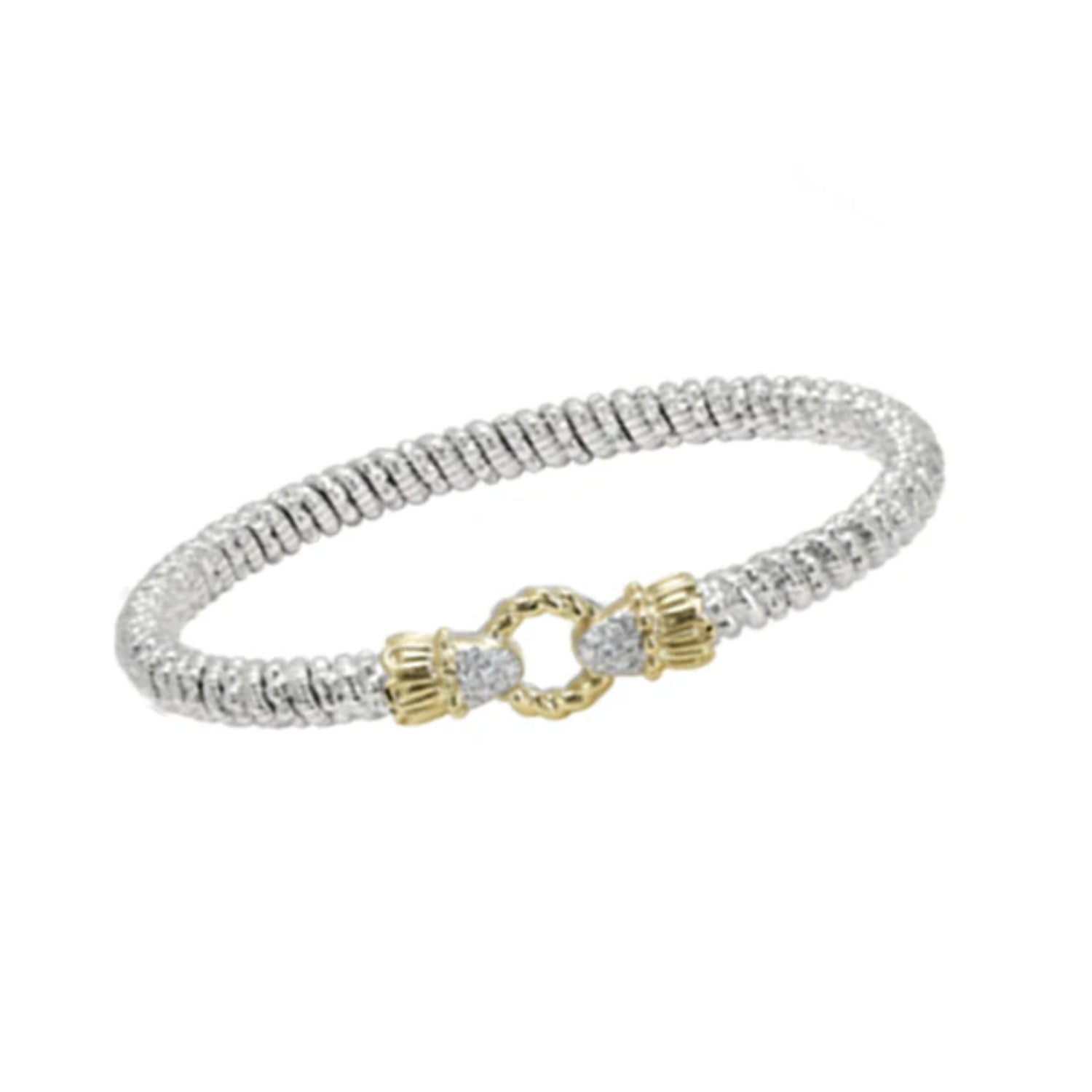 Vahan Gold & Sterling Silver Le Cercle Halo Bracelet