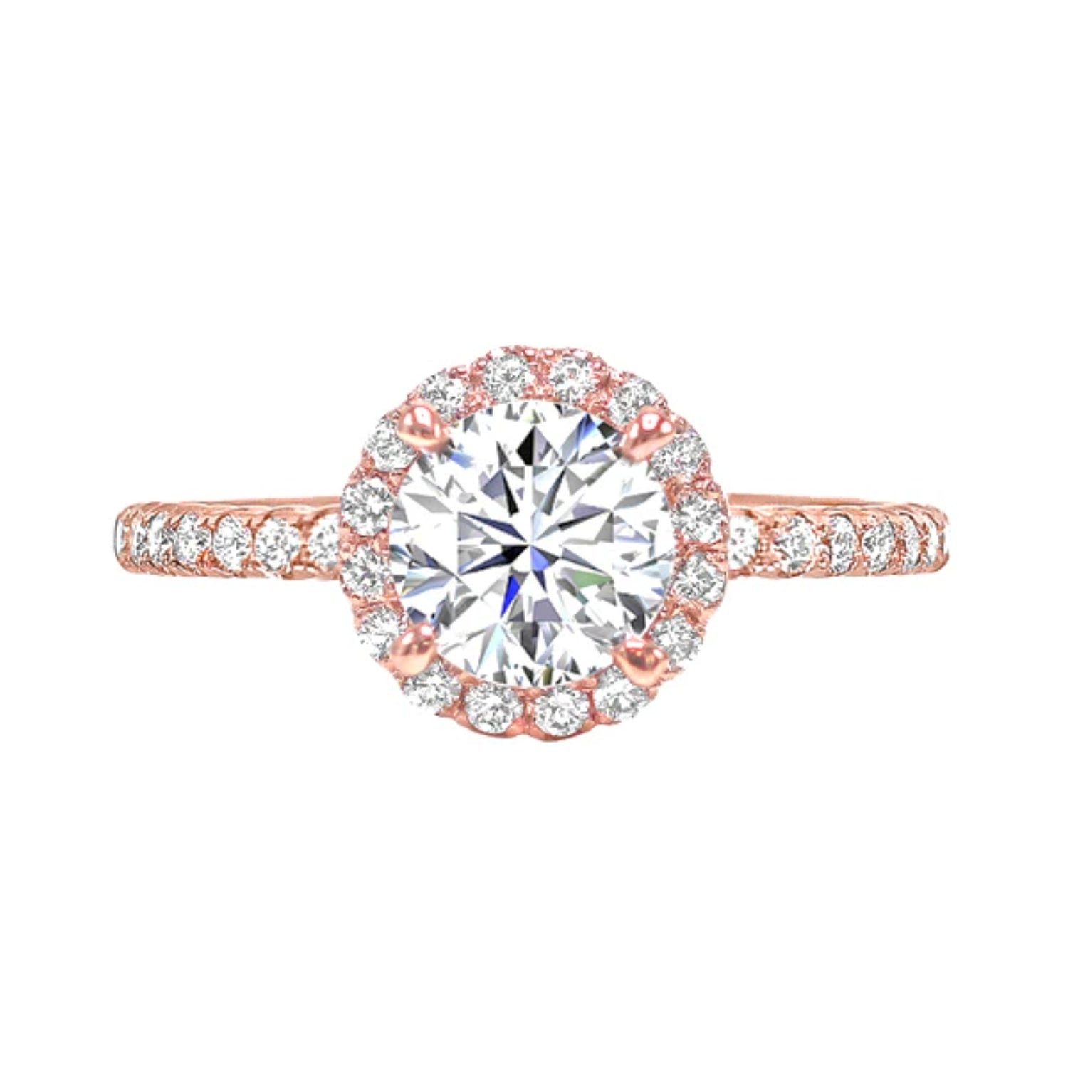 HOWARD Line Chloe Halo Round Engagement Ring