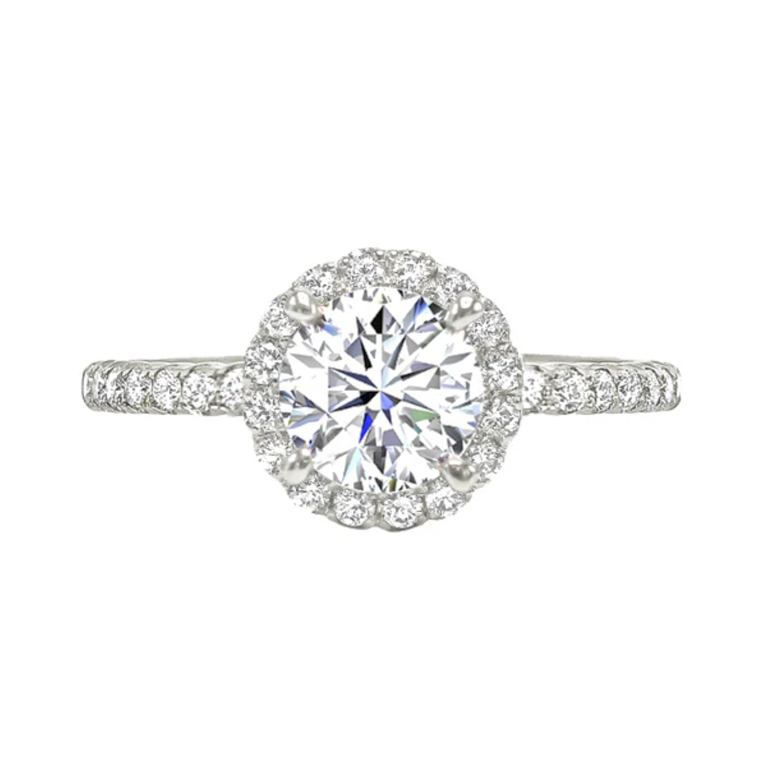 HOWARD Line Chloe Halo Round Engagement Ring