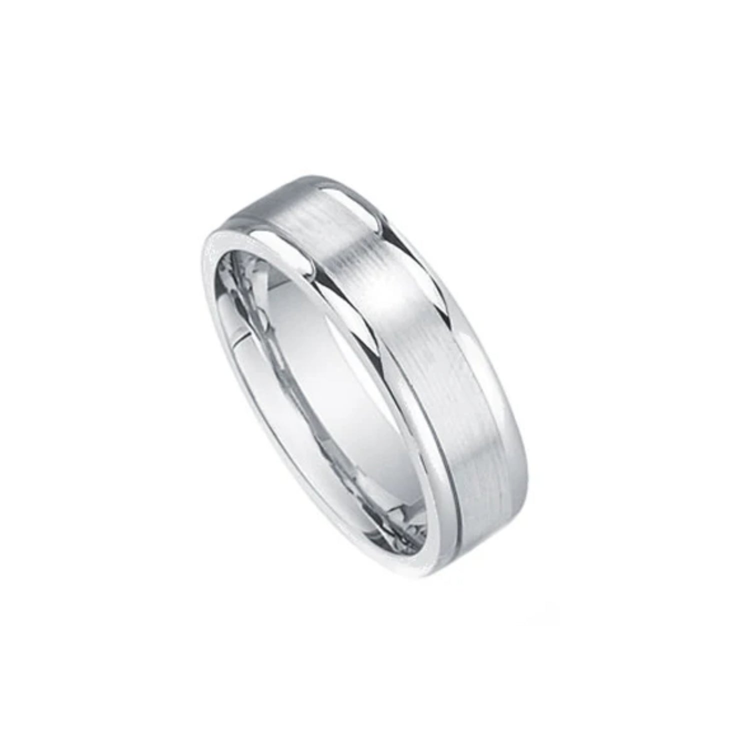 Men's Custom Classic Brushed Wedding Band