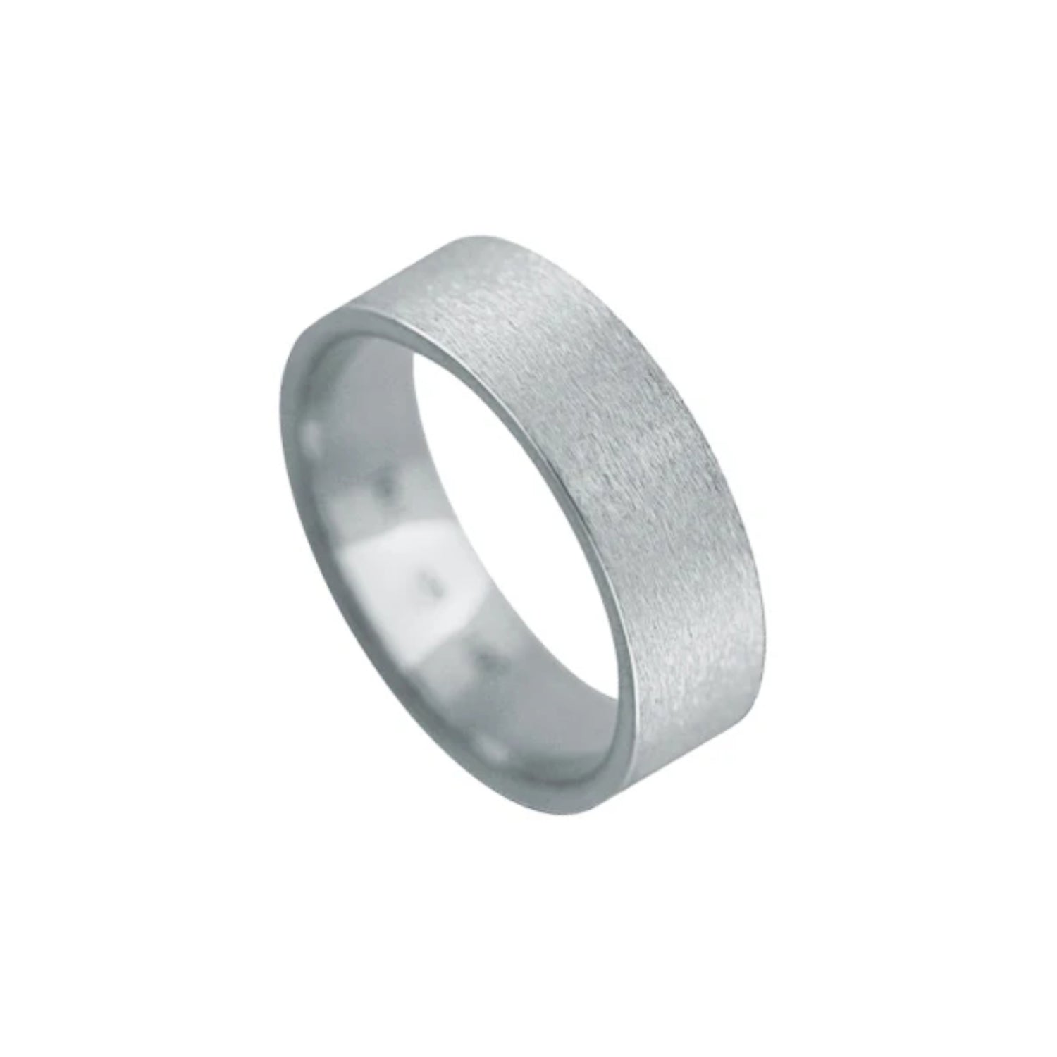 Men's Custom Classic Frost Finish Wedding Band