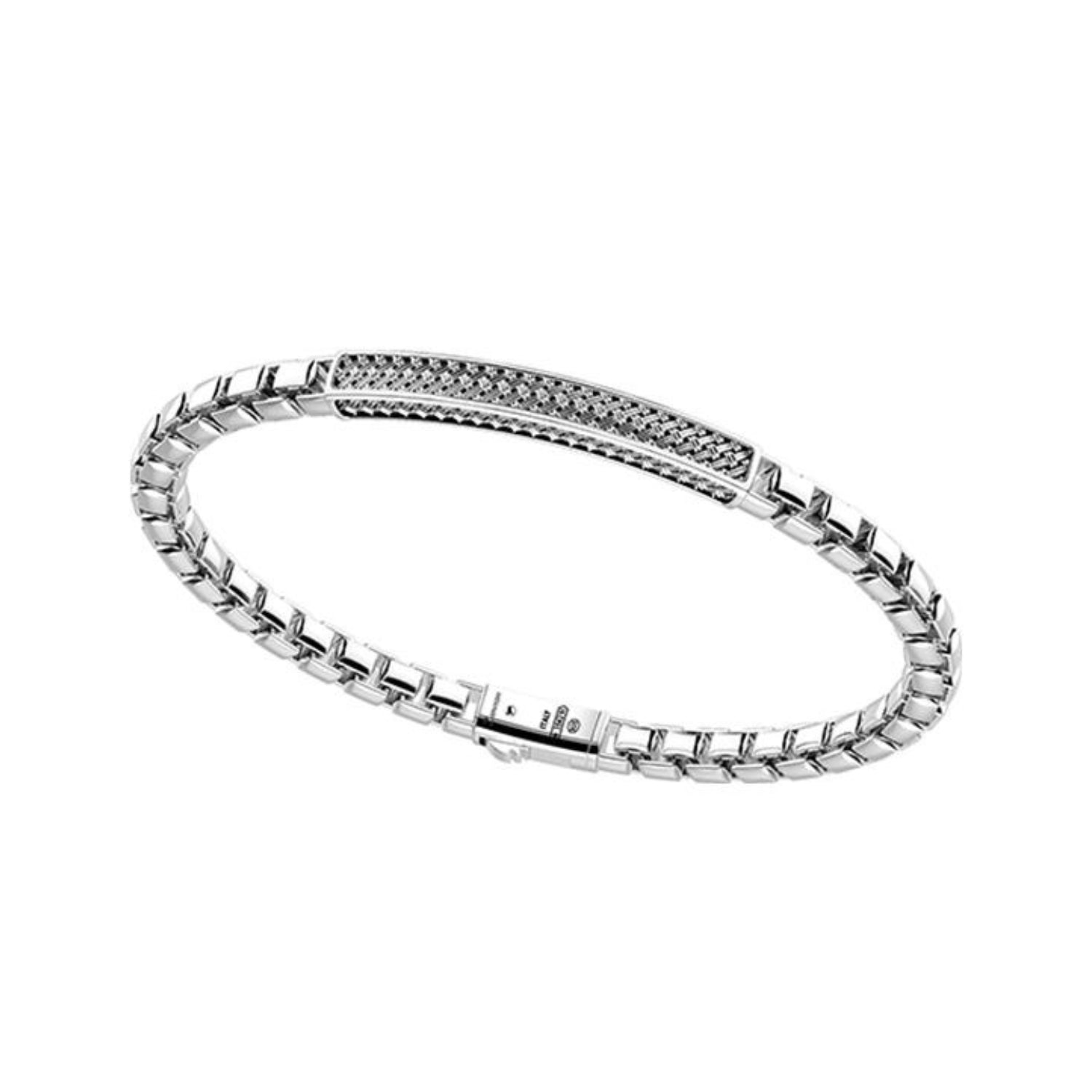 Zancan Silver Tag Bracelet