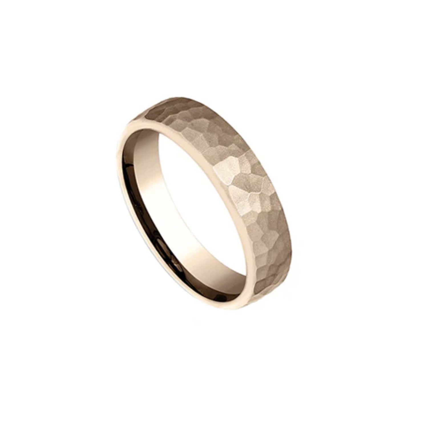 Benchmark Hammer Finish Wedding Band