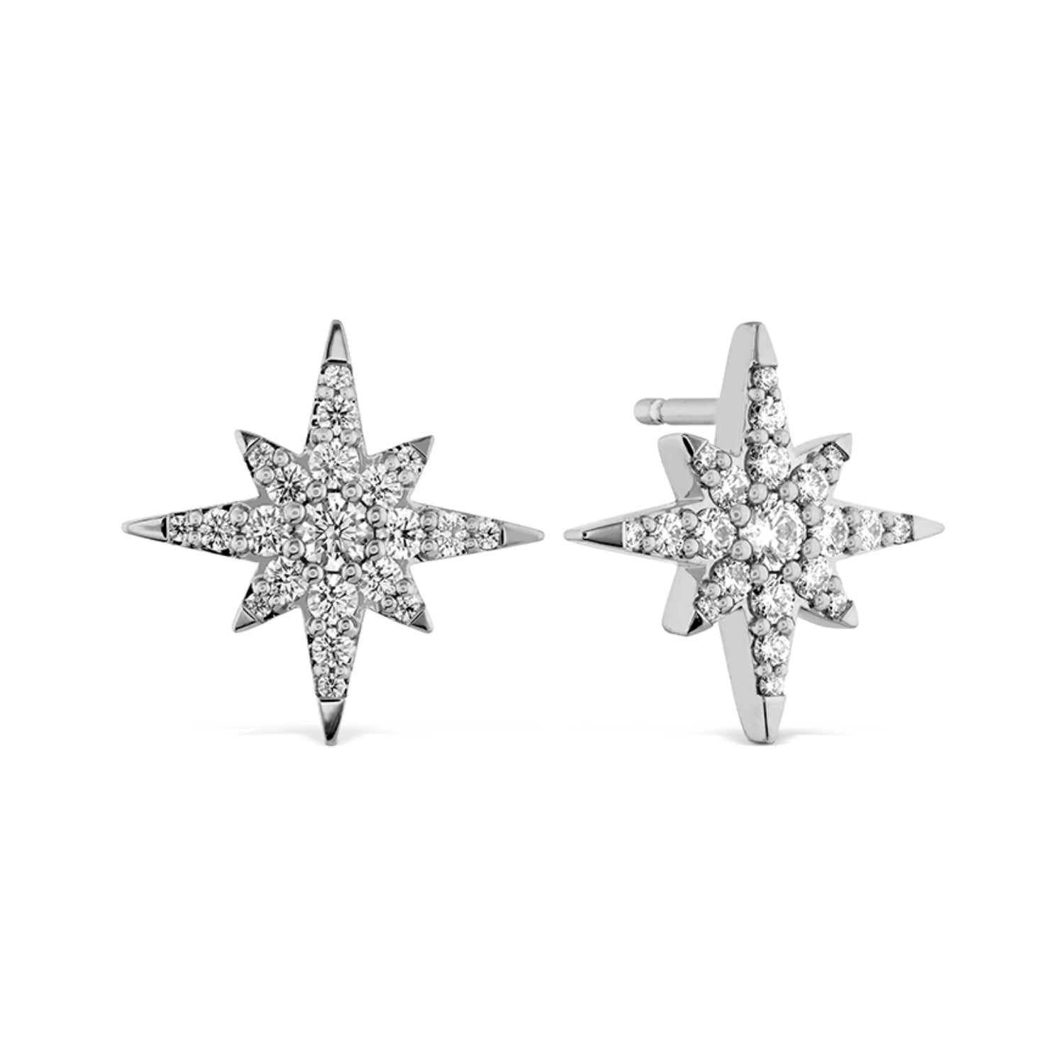 Hearts On Fire Charmed Starburst Diamond Stud Earrings