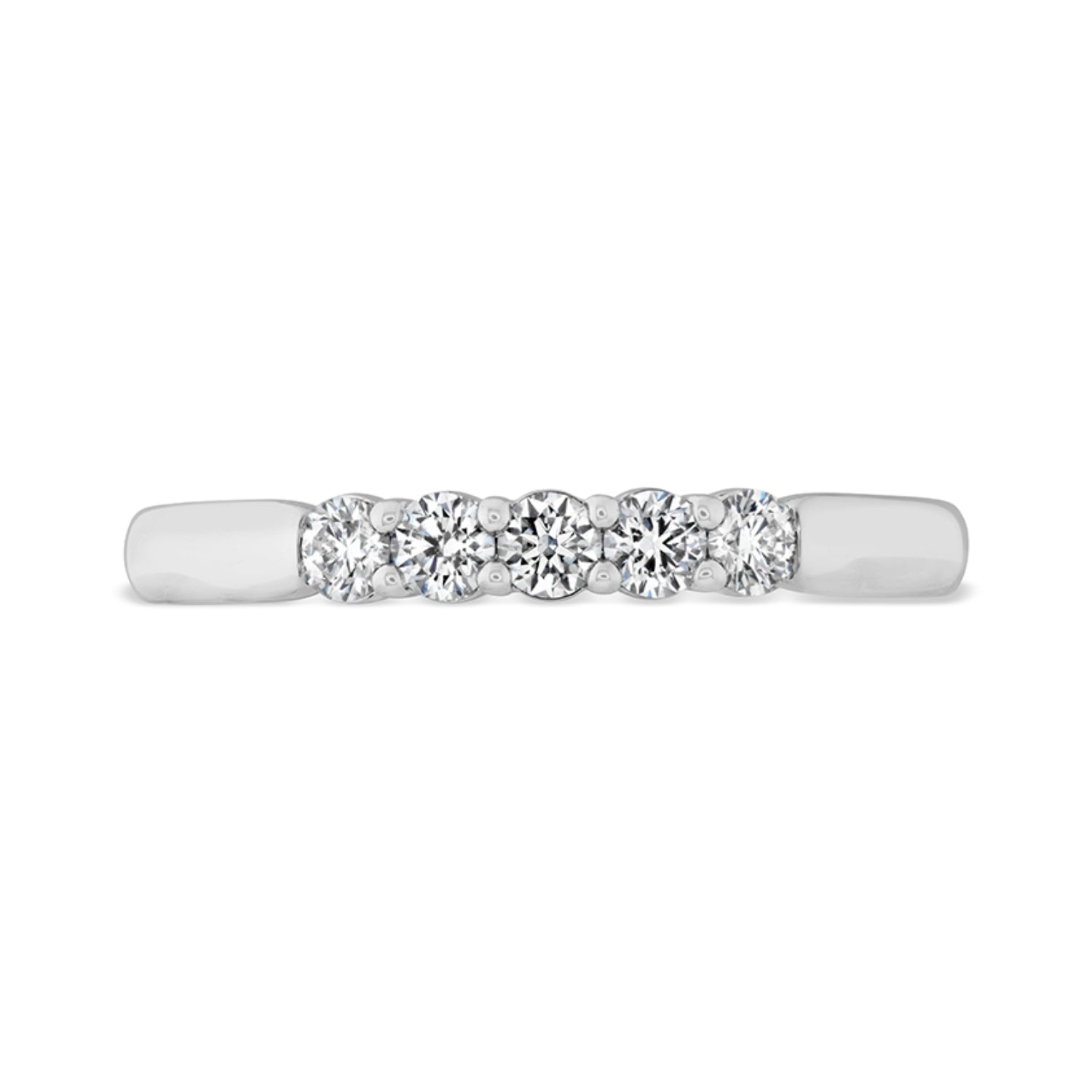 Hearts On Fire Five Stone Diamond Wedding Band