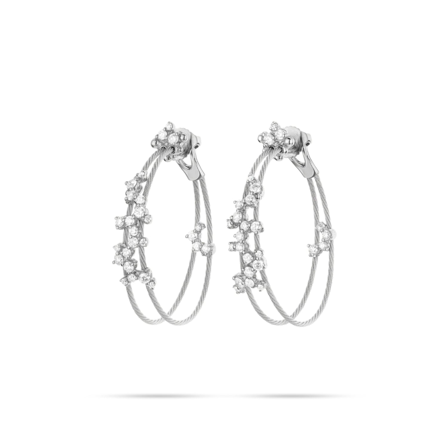 Paul Morelli Small Double Unity Confetti Hoop Earrings