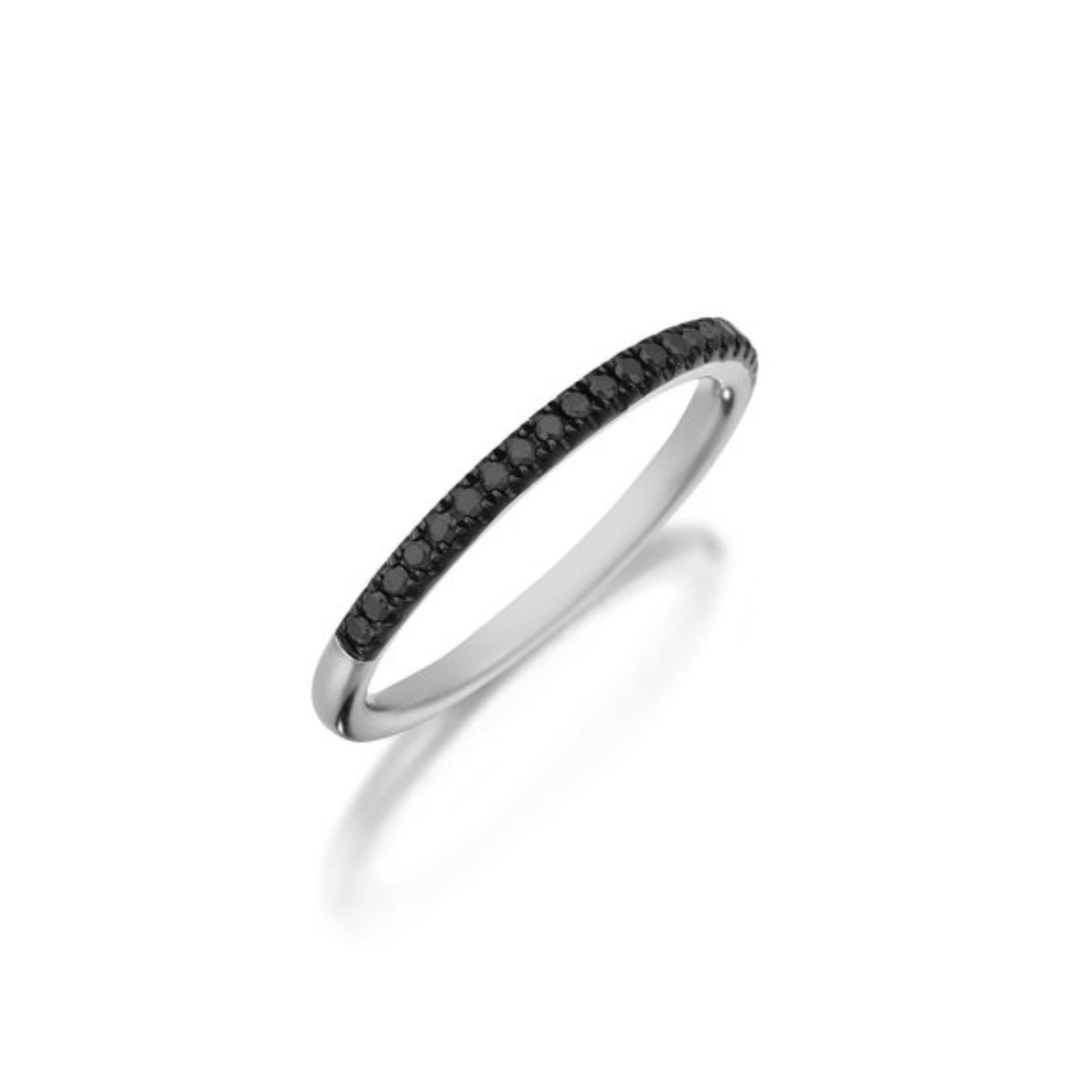 Henri Daussi Black Diamond Wedding Band