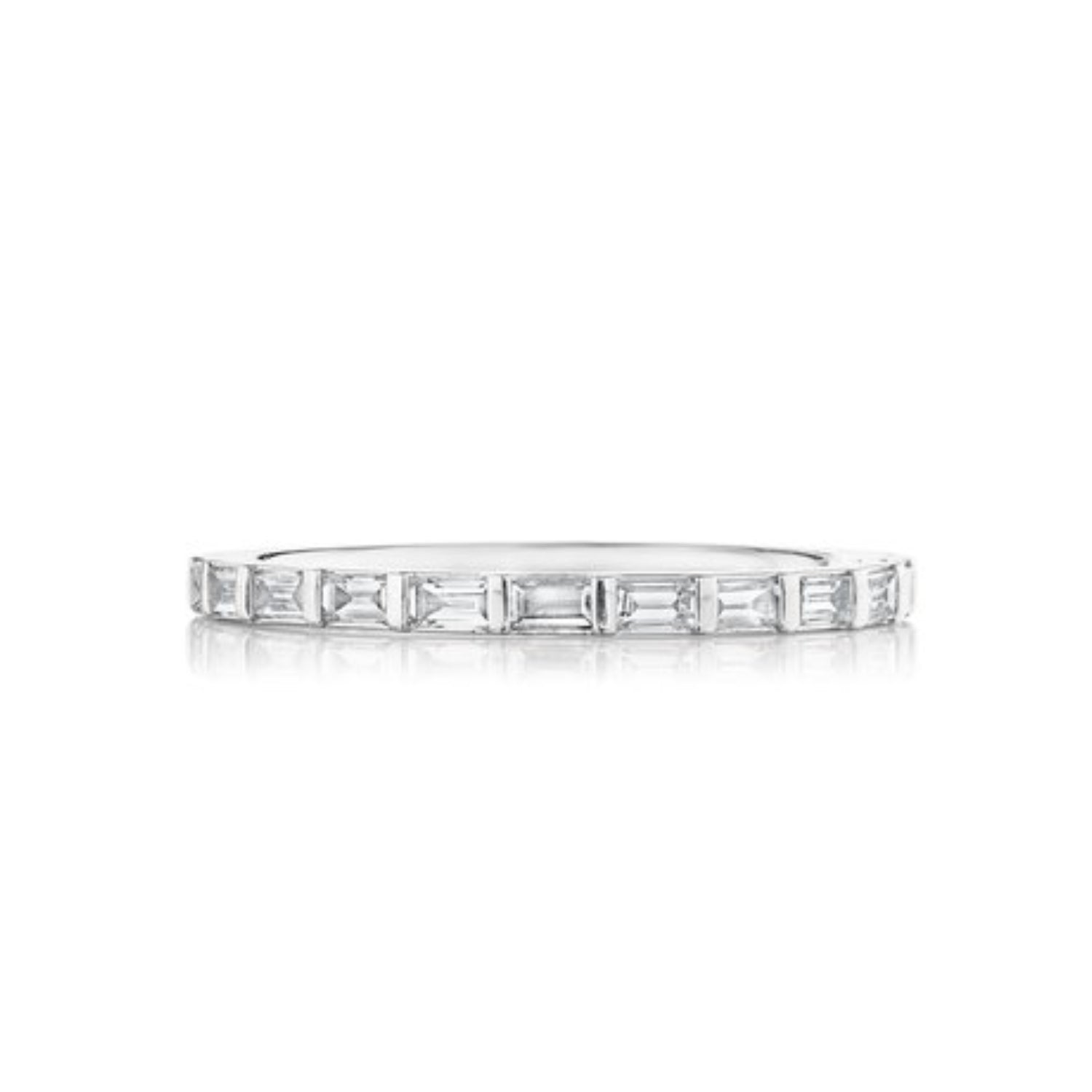 Henri Daussi Baguette Diamond Wedding Band