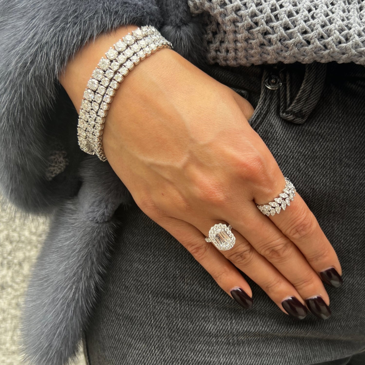 Christopher Designs L'Amour Halo Diamond Engagement Ring